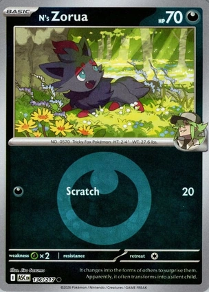 N's Zorua 136/217 Ascended Heroes