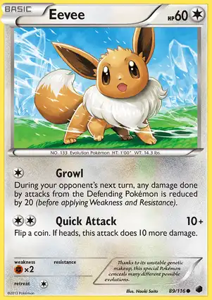 Eevee 89/116 Plasma Freeze