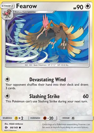 Fearow 98/149 Sun & Moon