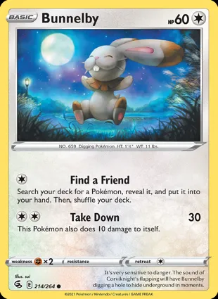 Bunnelby 214/264 Fusion Strike
