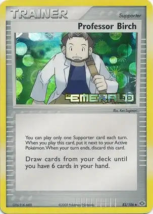Professor Birch 82/106 EX Emerald