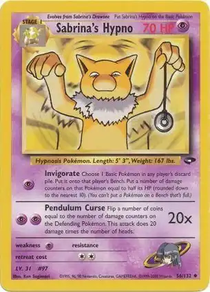 Sabrina's Hypno 56/132 Gym Challenge