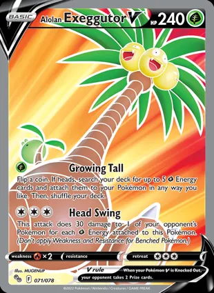 Alolan Exeggutor V 071/078 Pokémon GO