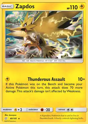 Zapdos 40/181 Team Up
