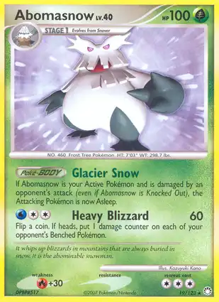 Abomasnow 19/123 Mysterious Treasures