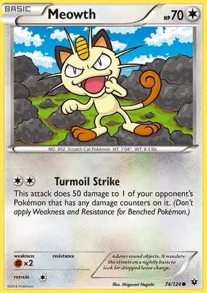 Meowth 74/124 Fates Collide