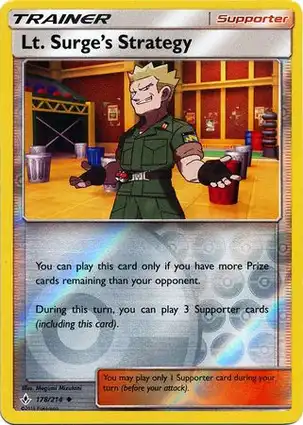Lt. Surge's Strategy 178/214 Unbroken Bonds