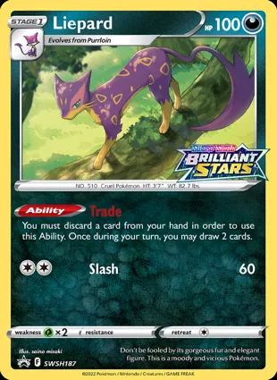 Liepard SWSH187 Sword & Shield Promos