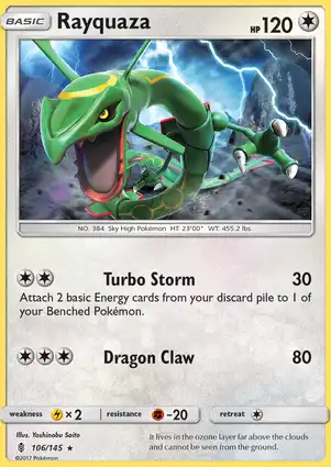 Rayquaza 106/145 Guardians Rising