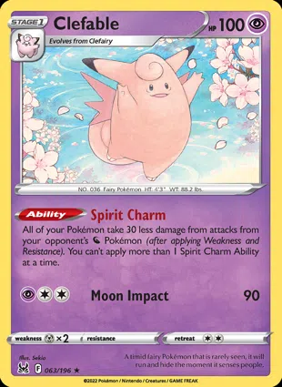 Clefable 063/196 Lost Origin
