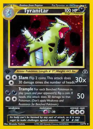 Tyranitar 12/75 Neo Discovery 1st Edition