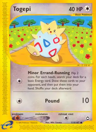 Togepi 114/147 Aquapolis