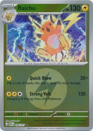 Raichu 056/217 Ascended Heroes