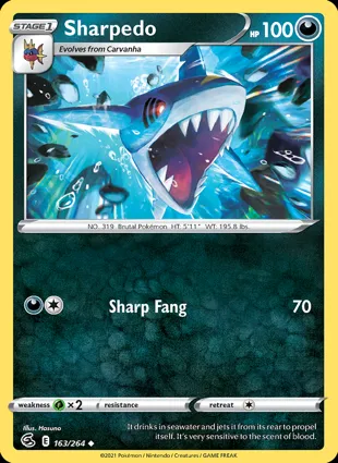 Sharpedo 163/264 Fusion Strike