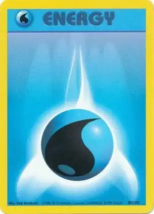 Water Energy 102/102 Base Set Unlimited