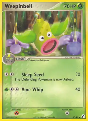 Weepinbell 47/92 EX Legend Maker