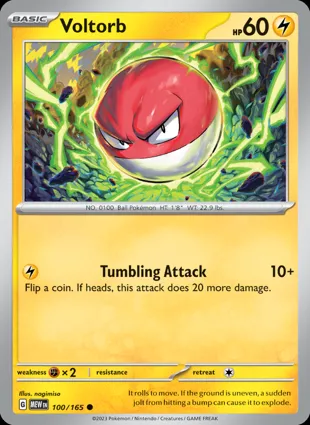 Voltorb 100/165 Scarlet & Violet 151