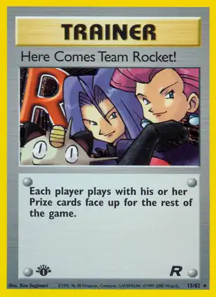 Here Comes Team Rocket! 15/82 Team Rocket 1st Edition