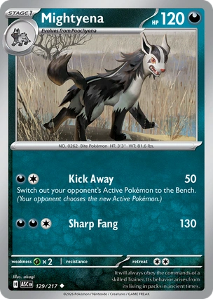 Mightyena 129/217 Ascended Heroes