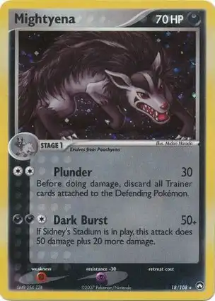 Mightyena 18/108 EX Power Keepers