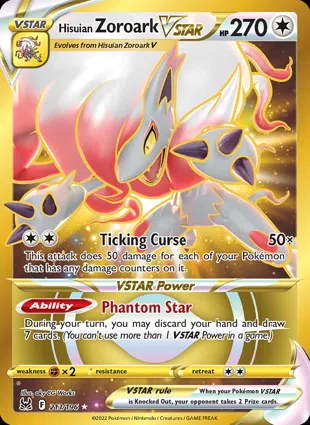 Hisuian Zoroark VSTAR 213/196 Lost Origin