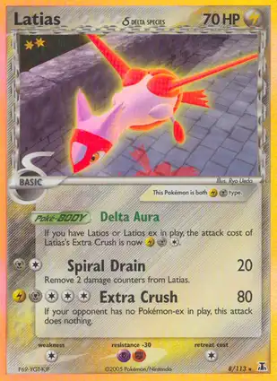Latias 8/113 EX Delta Species