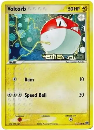 Voltorb 71/106 EX Emerald