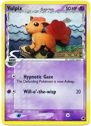Vulpix 70/101 EX Dragon Frontiers