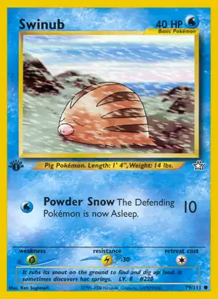Swinub 79/111 Neo Genesis 1st Edition