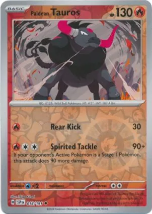 Paldean Tauros 018/191 Surging Sparks