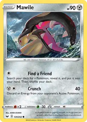 Mawile 129/202 Sword & Shield