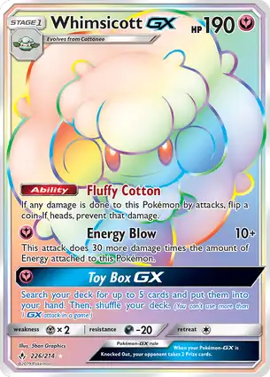Whimsicott-GX 226/214 Unbroken Bonds