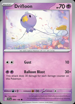 Drifloon 089/198 Scarlet & Violet
