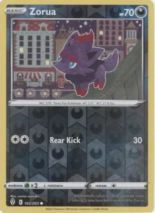 Zorua 102/203 Evolving Skies