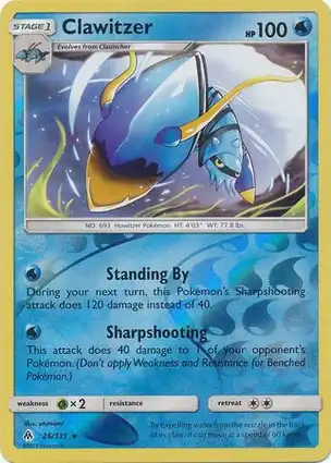Clawitzer 26/131 Forbidden Light
