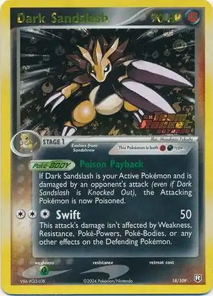 Dark Sandslash 18/109 EX Team Rocket Returns