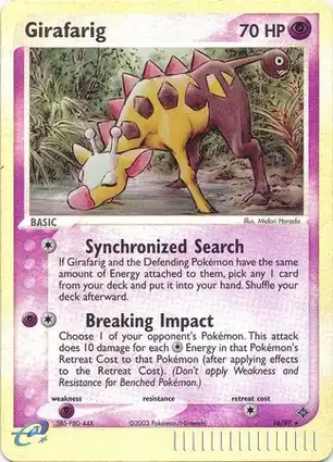 Girafarig 16/97 EX Dragon