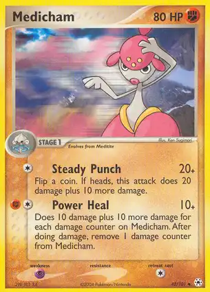 Medicham 42/101 EX Hidden Legends