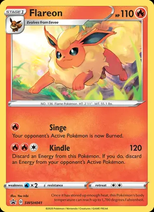 Flareon SWSH041 Sword & Shield Promos