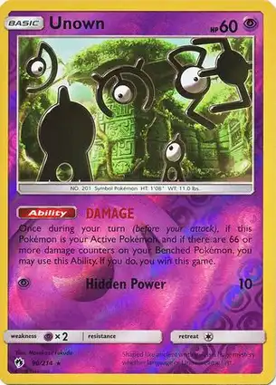 Unown 90/214 Lost Thunder