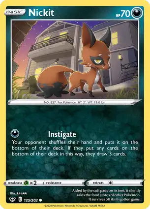 Nickit 125/202 Sword & Shield
