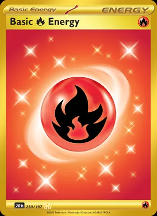 Basic Fire Energy 230/197 Obsidian Flames