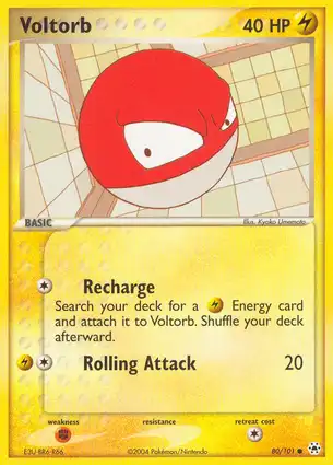 Voltorb 80/101 EX Hidden Legends