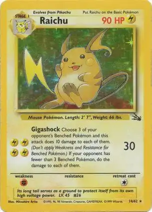 Raichu 14/62 Fossil