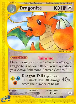 Dragonite 43/165 Expedition Base Set
