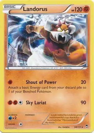 Landorus 58/111 Furious Fists