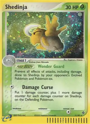 Shedinja 11/97 EX Dragon