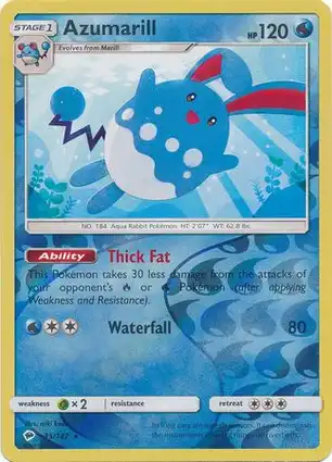 Azumarill 35/147 Burning Shadows