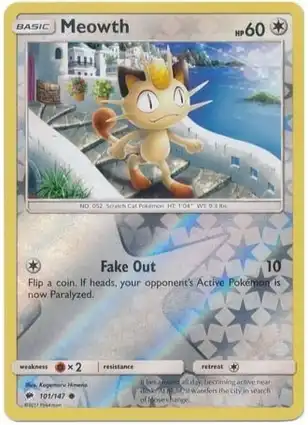 Meowth 101/147 Burning Shadows