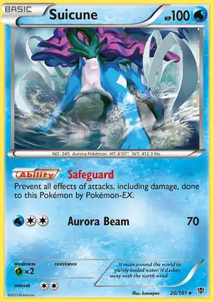 Suicune 20/101 Plasma Blast